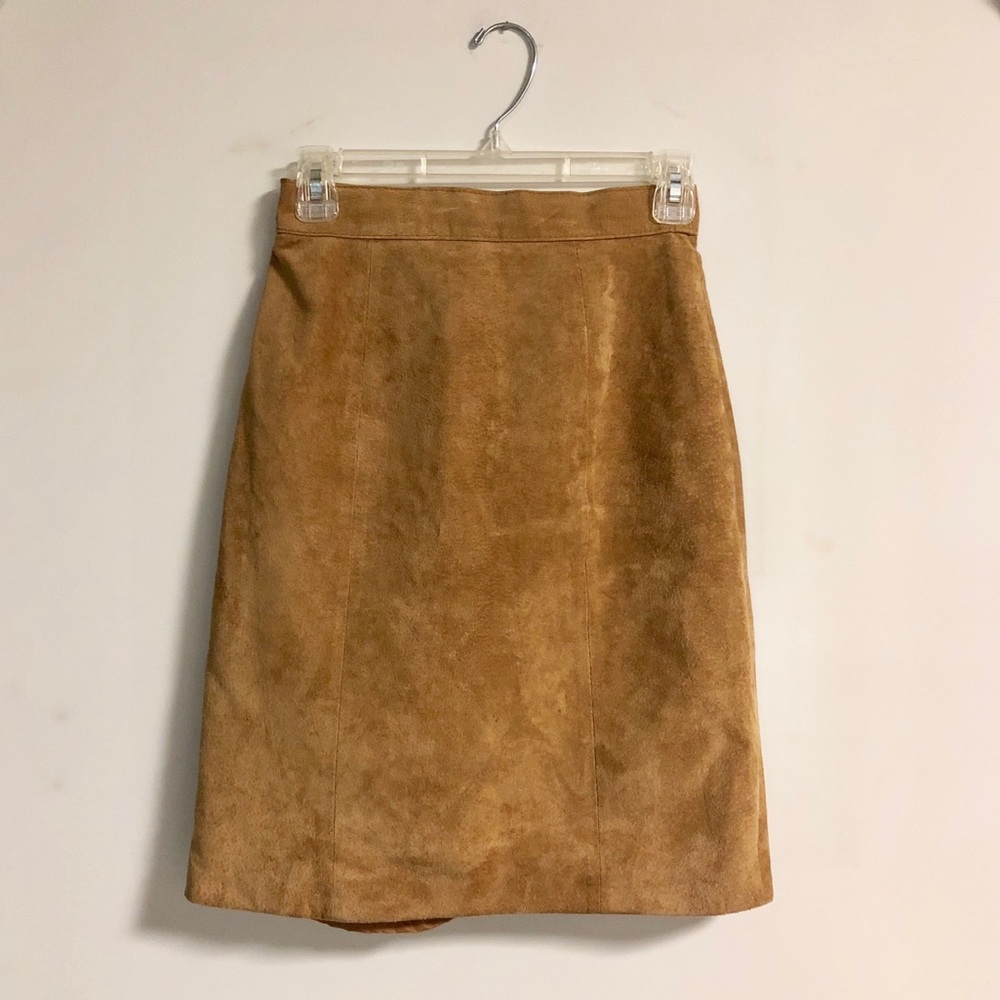 Vintage Express Genuine Suede Skirt
